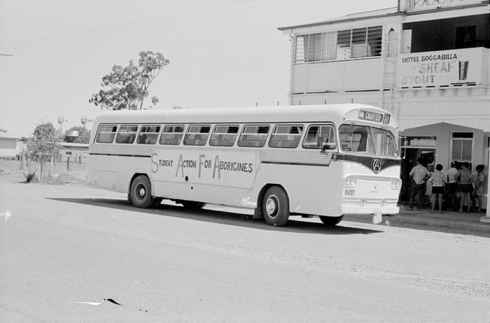 Student_Action_for_Aborigines_bus_outside_the_Hotel_Bogabilla_in_February_1965